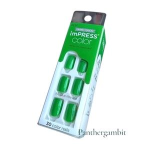 NEW impress Color Limited Edition Shamrock Green Nails 30 ct